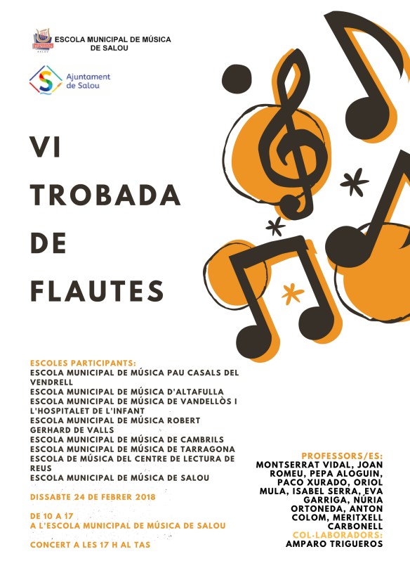Cartell VI Trobada de Flautes